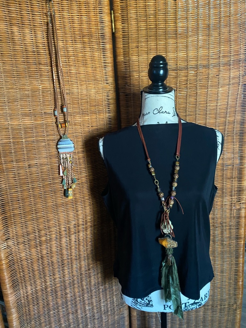 Pair of Long Boho Necklaces - Picture 2 of 9